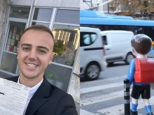 Глобиха студента, поставил фигури на деца на опасни пешеходни пътеки в София 