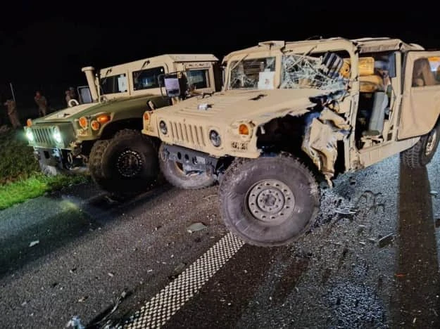 Катастрофа в Полша между американски военен конвой и автобус