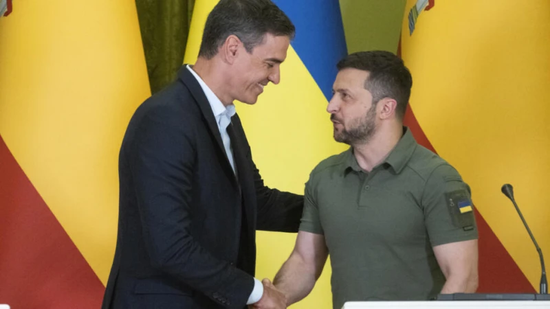 Зеленски и испанският премиер обсъждат стъпки за укрепване на отбраната на Украйна