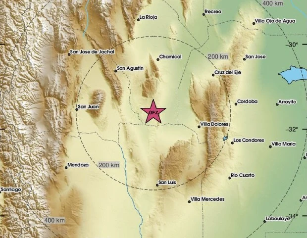 Земетресение от 5.7 по Рихтер разтърси Аржентина