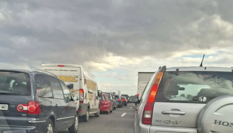 Невиждана тапа по магистралата към Пловдив, всички слязоха от колите