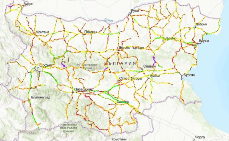 Нова пътна карта на опасните участъци в България