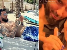 Мартин Елвиса с дъщеря си на дискотека