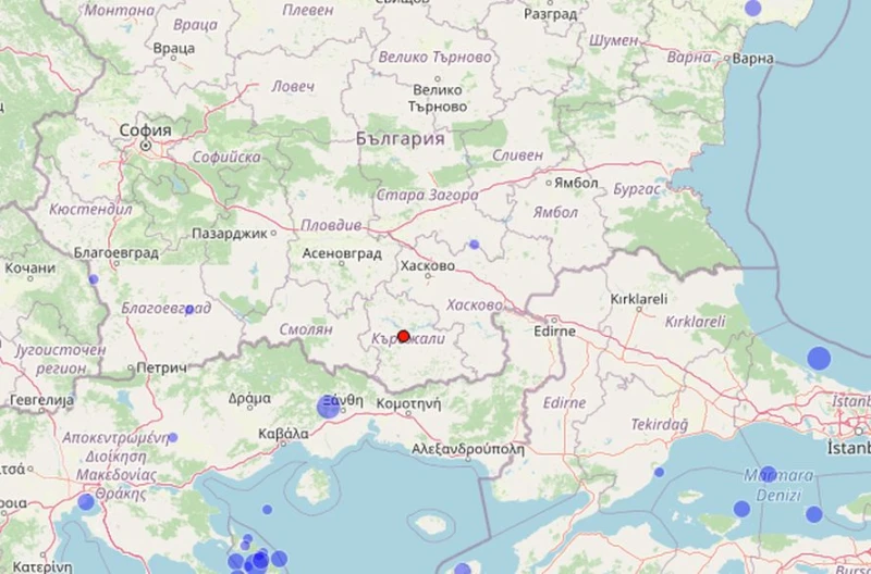 Ново земетресение в Южна България на 80 км от Пловдив