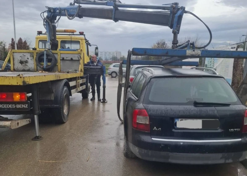 Вдигнаха 256 автомобила в северната част на Пловдив