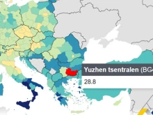 В България най-беден се очертава Южен-централен район