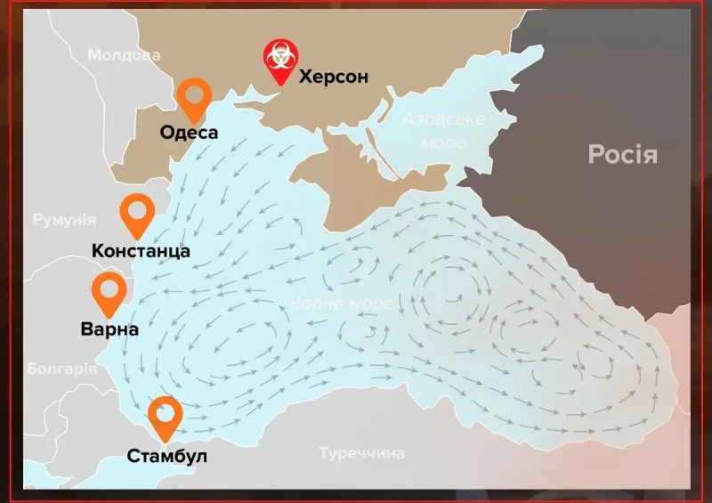 Канал 24: Русия планира екологична катастрофа в Херсон с последици за България, Румъния и Турция