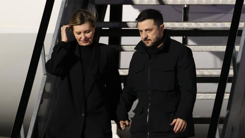 Зеленски и първата дама пристигнаха в Дъблин