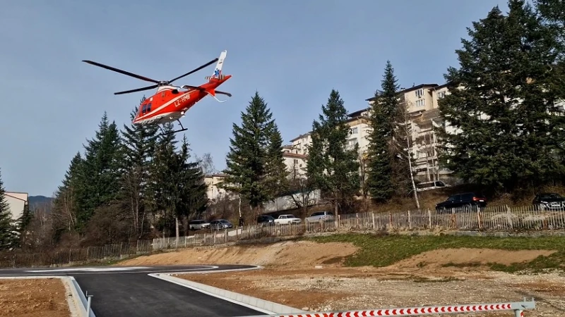 Тестови полети потвърдиха готовността на хеликоптерната площадка към Смолянската болница