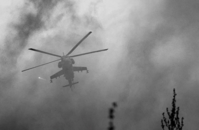 Четиричленен екипаж на украински Ми-24 загина при бойна мисия