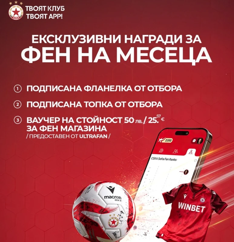 От ЦСКА с нова изненада за феновете на клуба