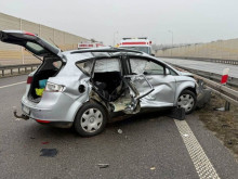Верижна катастрофа с 9 автомобила в Полша