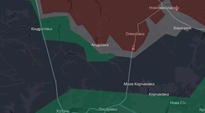 DeepState: Руснаците напредват в Андриевка