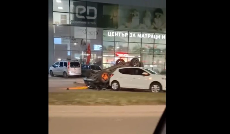 Кола по таван в "Драгалевци" в столицата