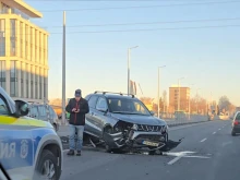 Сериозно ПТП в Пловдив, полицията е на място, щетите не са малки
