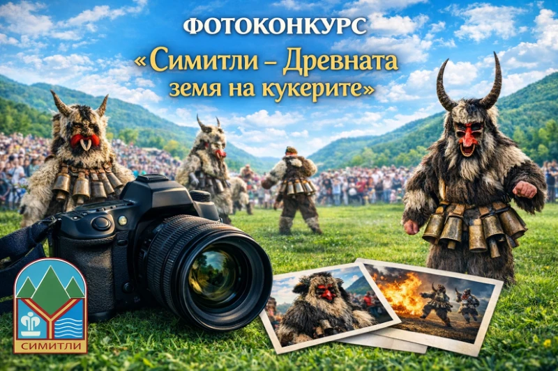 Фотоконкурс "Симитли – Древната земя на кукерите" търси най-добрия кадър от магията на фестивала