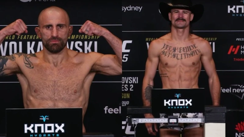 Волкановски и Лопес се справиха с кантара преди UFC 325