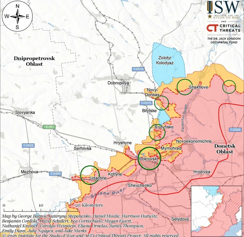 ISW: Руснаците превзеха село в Покровското направление, ВСУ напреднаха в Харковска област