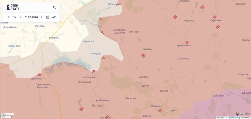 DeepState: Руснаците с нови настъпления в Донецка област