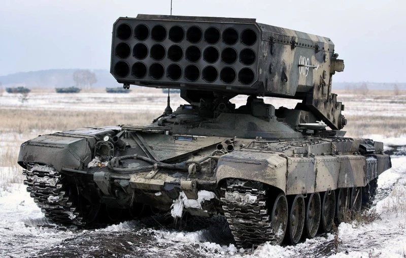 Украински военни унищожиха реактивна система ТОС-1А "Солнцепек" за първи път на руска територия