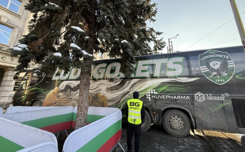 Лудогорец също пристигна на Националния стадион