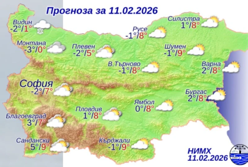 Слънце и положителни температури ни очакват днес