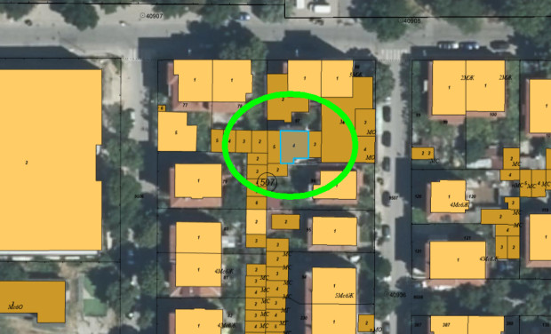 ½  идеална част от жилищна сграда на бул Дунав №