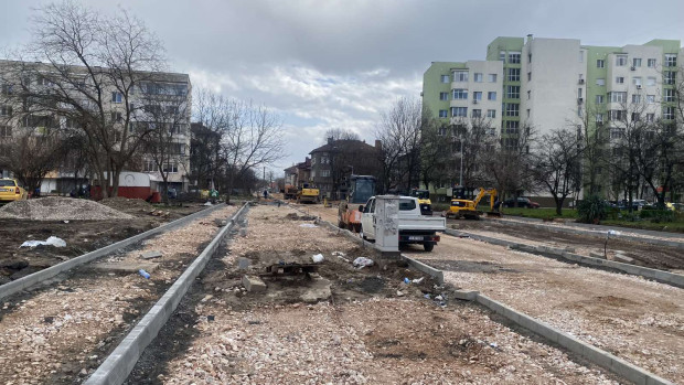 Ремонтът на ул Генерал Колев в район Западен е подновен