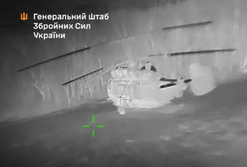 ВСУ поразиха руски хеликоптер Ка-27 в Крим