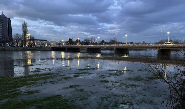 Нивото на водата в река Марица значително се е повишило