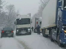 Камиони закъсаха край Монтана