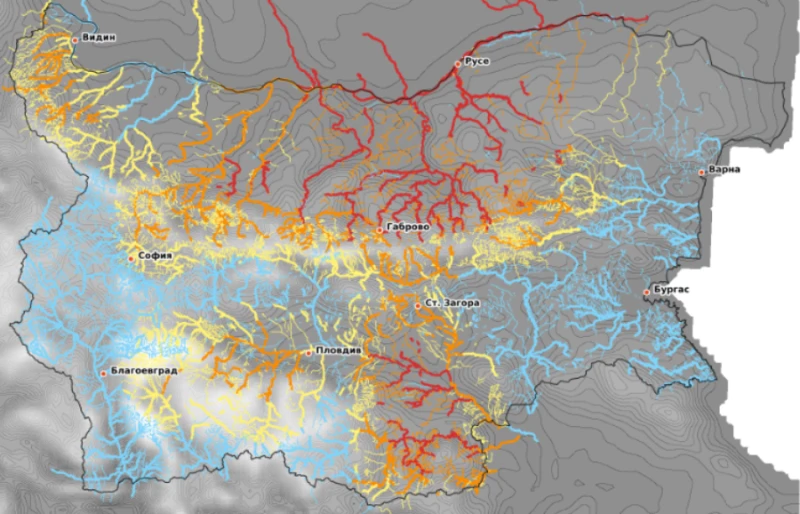 От Meteo Balkans показаха карта, на която Пловдив е рискова зона