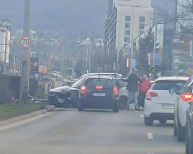 За катастрофа на столичния бул България след Тодор Каблешков посока