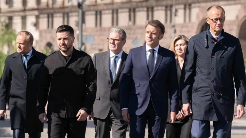 На годишнината от войната в Украйна: Европейските лидери от ''Коалицията на желаещите'' застанаха зад Киев