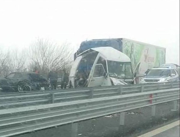 Много тежка катастрофа е станала на АМ Тракия около Чирпан
