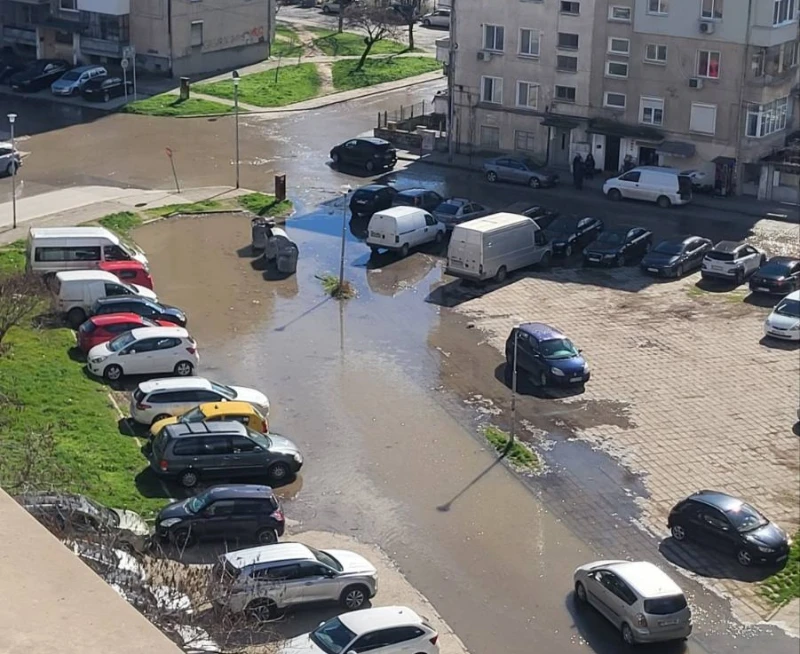Голяма ВиК авария в северната част на Пловдив