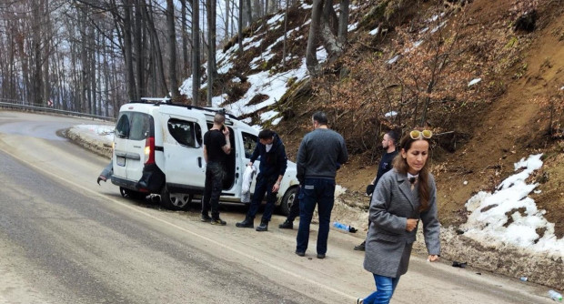 ПТП между два автомобила на северния склон преди изкачването от
