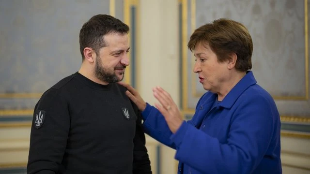 Кристалина Георгиева: МВФ ще преразгледа новата програма за Украйна, ако мирните преговори са успешни