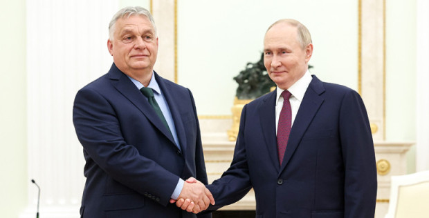 Руският президент Владимир Путин разговаря днес по телефона с унгарския
