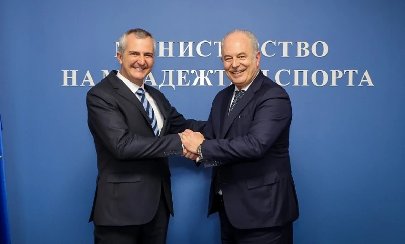 Спортният министър Димитър Илиев се срещна с посланика на Италия