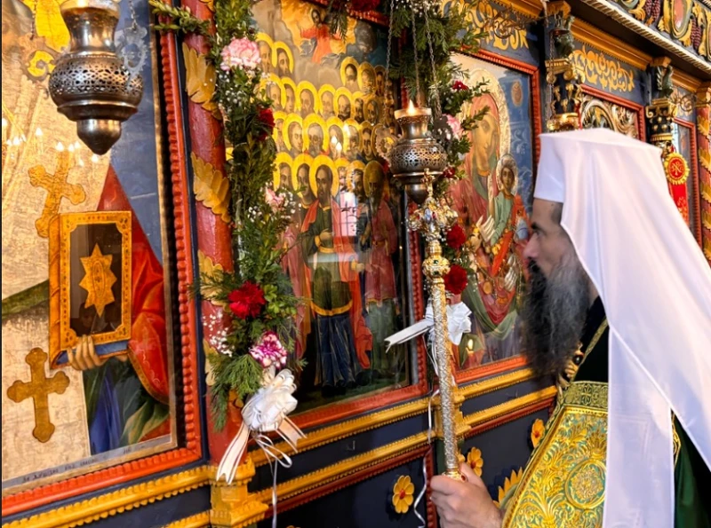 Патриарх Даниил с богослужение в Сапарева баня