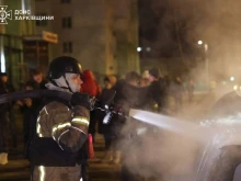 Русия атакува Харков с група дронове, има ранени и разрушения