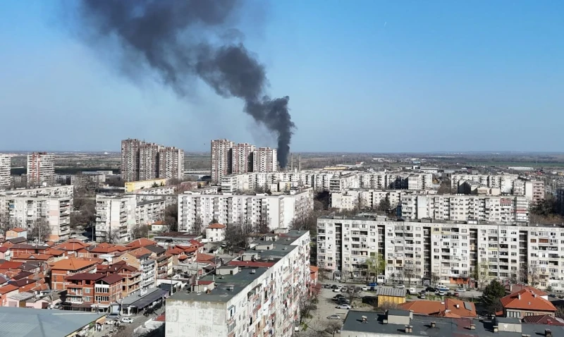 Пожар в източната част на Пловдив