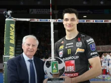 Алекс Николов получи наградата за Най-полезен играч в шампионата на Италия за февруари