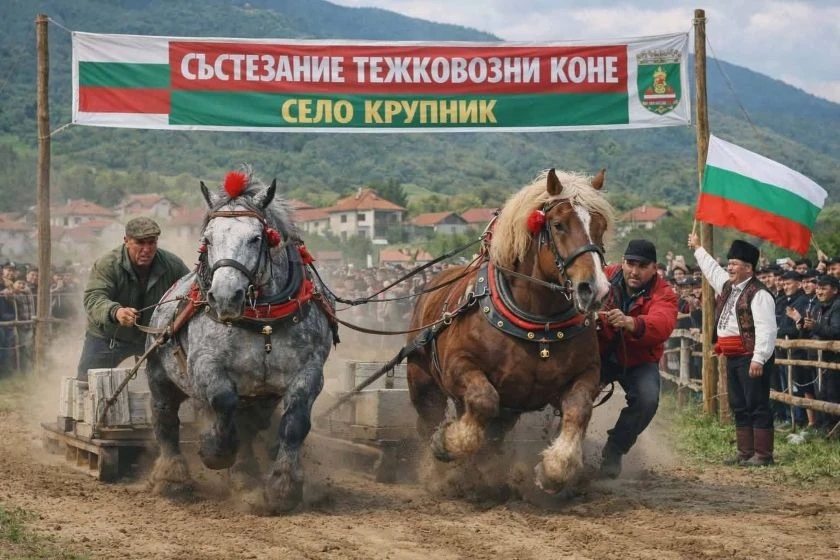 Отменя се традиционното състезание с тежковозни коне край Крупник
