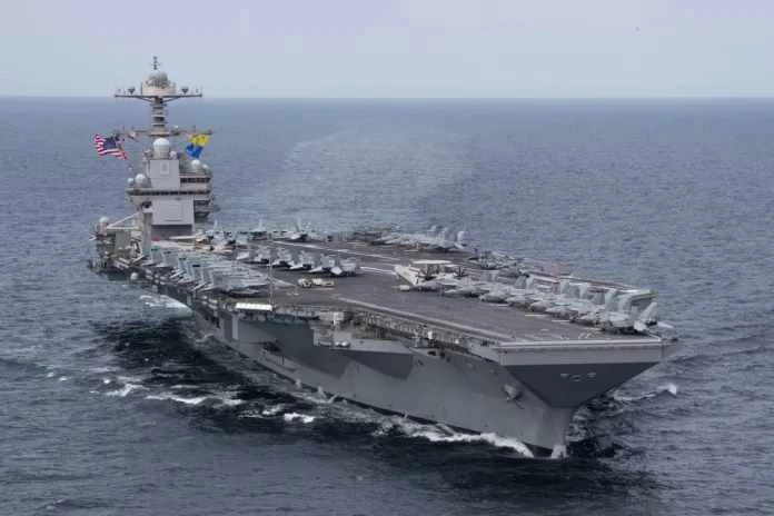 Най-големият самолетоносач в света ''USS Gerald R. Ford'' се завърна в базата в Крит