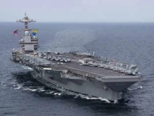 Най-големият самолетоносач в света ''USS Gerald R. Ford'' се завърна в базата в Крит