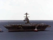 Американският самолетоносач ''USS Gerald R. Ford'' напусна спешно Крит, за да се отправи към Хърватия