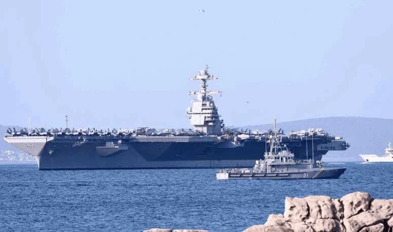 Американският самолетоносач "USS Gerald R. Ford" пристигна в Сплит