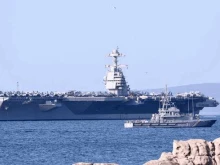 Американският самолетоносач "USS Gerald R. Ford" пристигна в Сплит